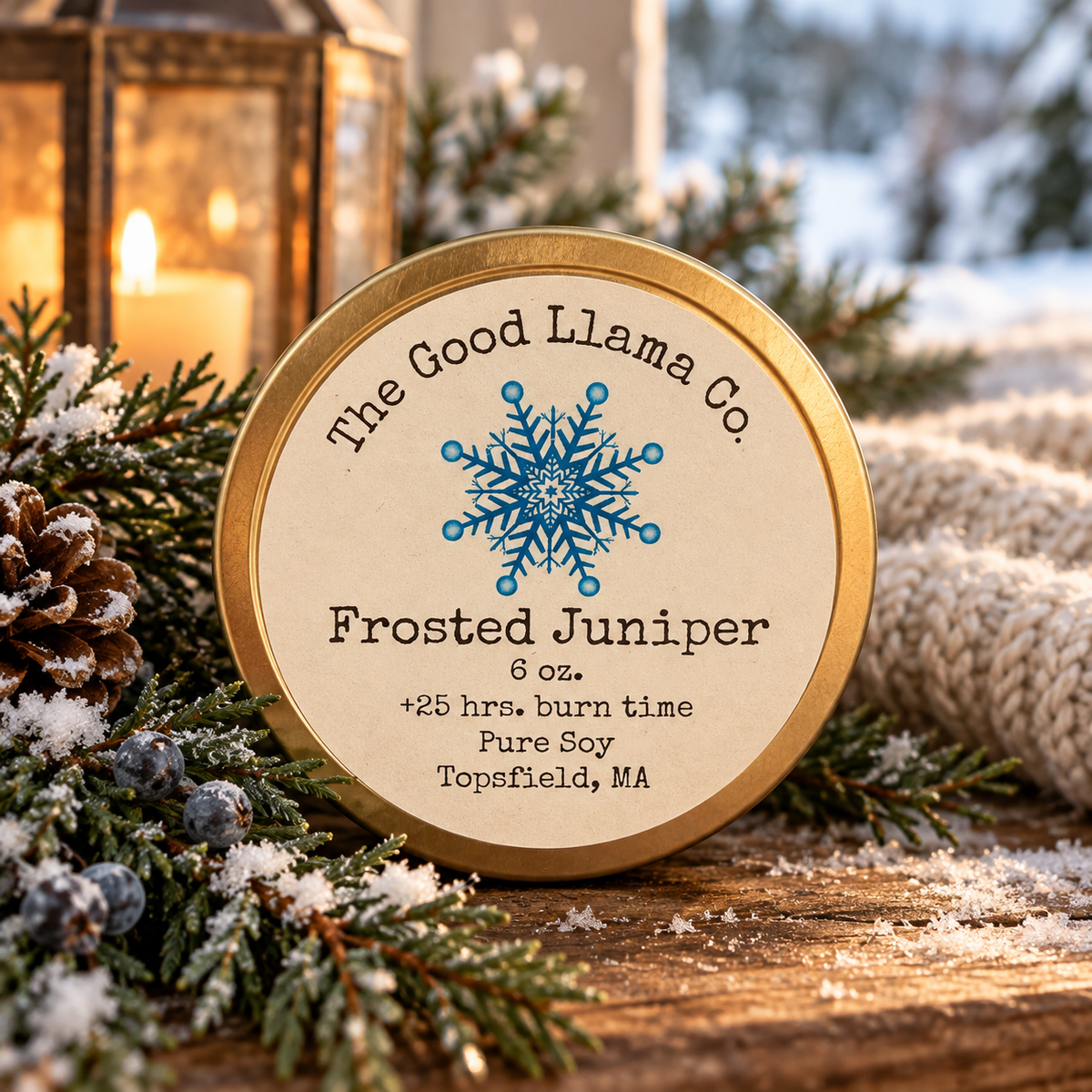 Frosted Juniper 6 oz. Tin