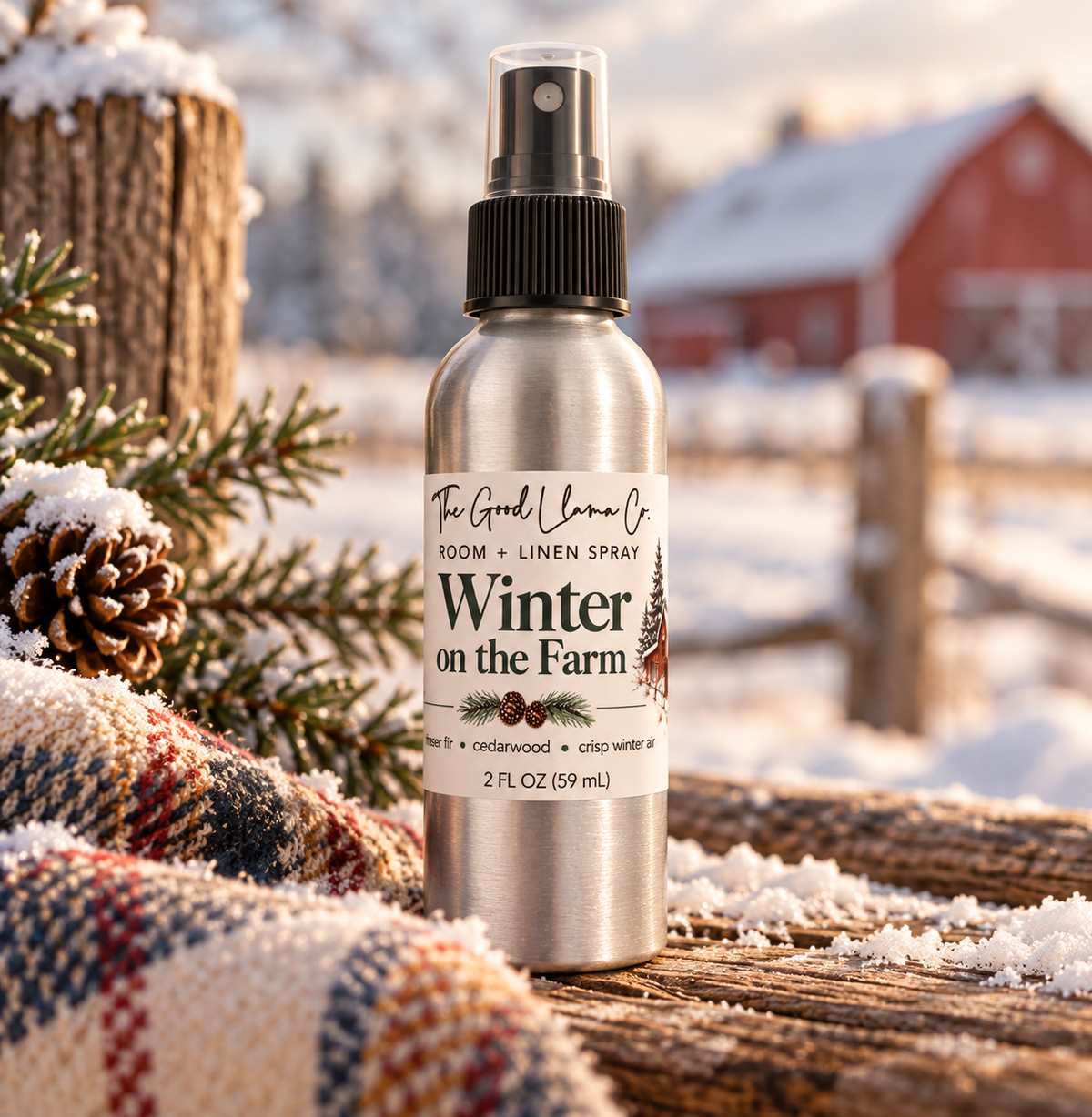 2 oz. Winter on the Farm Room + Linen Spray